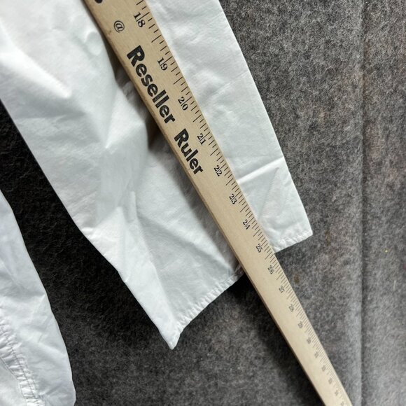 L'Academie Dress Shirt Womens XS White Button Down Anorak Utility Drape Nylon - Picture 3 of 10